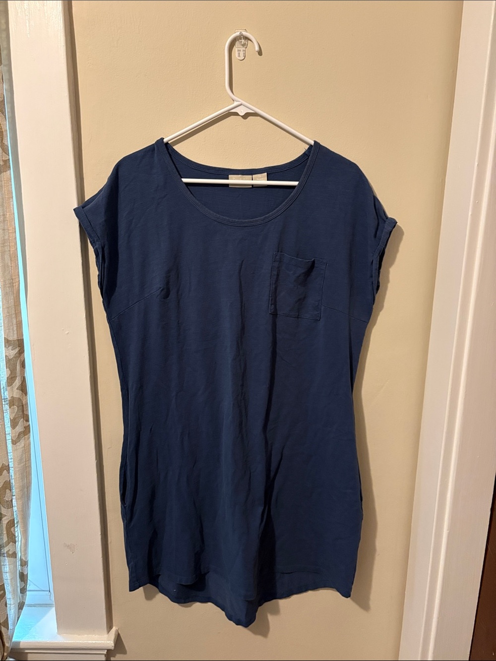 Zim and Zoe Women's Navy Pocket Tee Dress